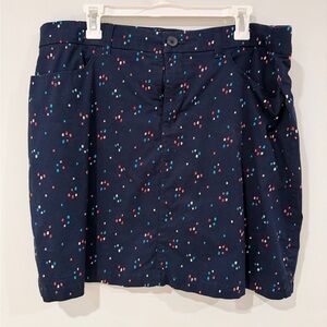 croft & barrow Navy Skort with Confetti Accents
